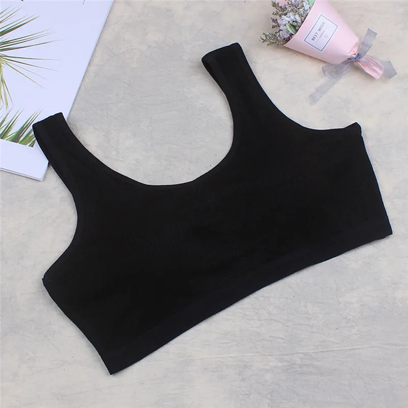 Girls cotton bra 2019 summer new Kids Girls Underwear Bra Vest Children Underclothes Sport Undies Clothes #4M08 (24)
