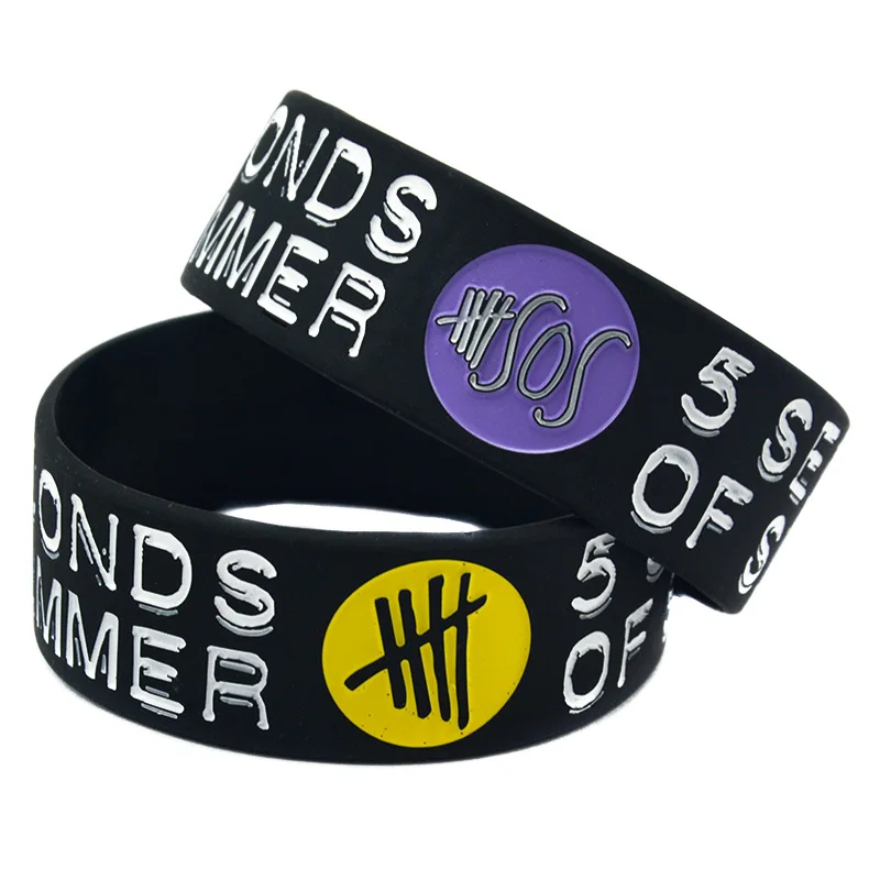 

1PC 5SOS Silicone Wristband for Music Concert