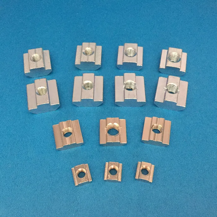 20pcs M3 M4 M5 M6 M8 3030 Series Nuts Standard Aluminum Set AliExpress