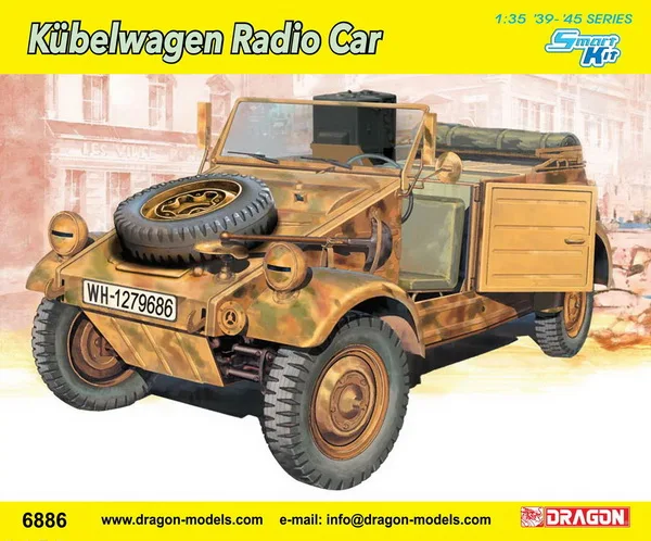 

[Plastic Model Kit] Dragon 6886 1:35 Kubelwagen Radio Car