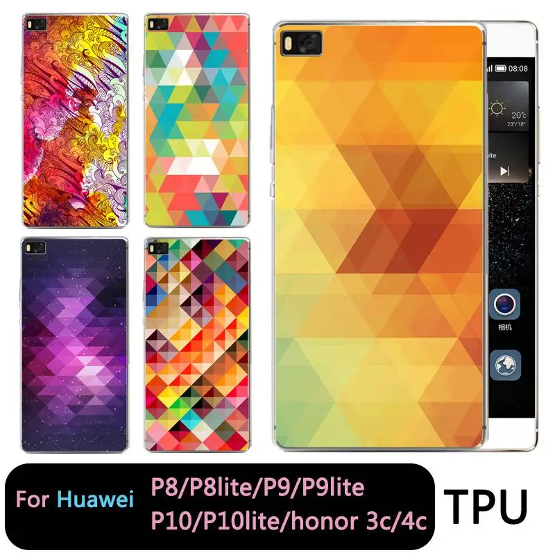 Qmswei ТПУ чехол для телефона huawei P10plus honor7 8 9 Y3 5A 5C 6A 6 S 3c P8 P9lite 4C фон фотографирования с