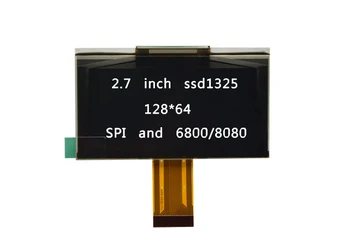 

2.7 inch 30PIN 3.3v Yellow White OLED Module serial SSD1325 Driver 6800/8080 8bit 4-wire SPI Interface 128x64 STM32 UNO R3
