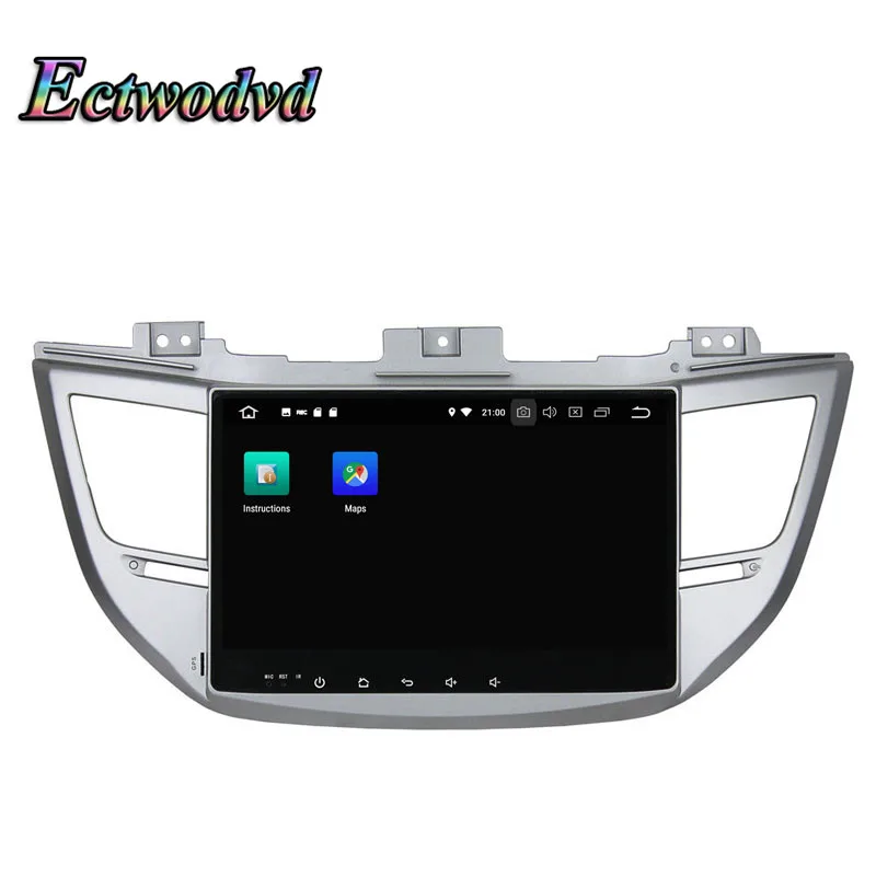 Perfect Ectwodvd Octa Core 4G RAM 64G ROM Android 9.0 Car Multimedia DVD Player GPS HeadUnit for Hyundai IX35 for Tucson 2015 3