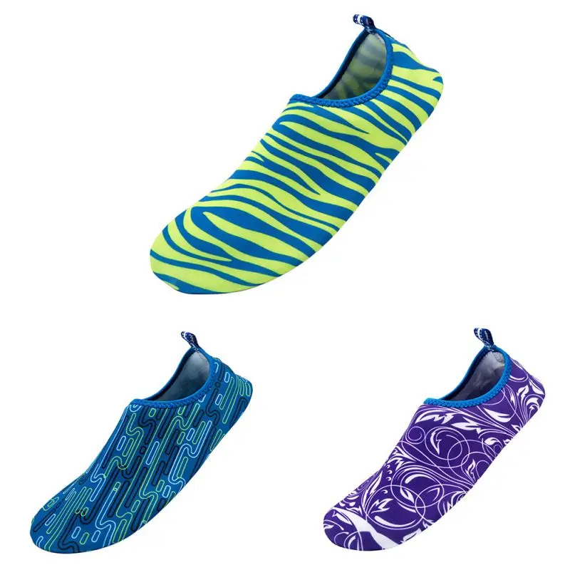 2017 جديد الرجال النساء أحذية ماء الجوارب اليوغا ممارسة بركة الشاطئ الرقص السباحة زلة المنبع أحذية