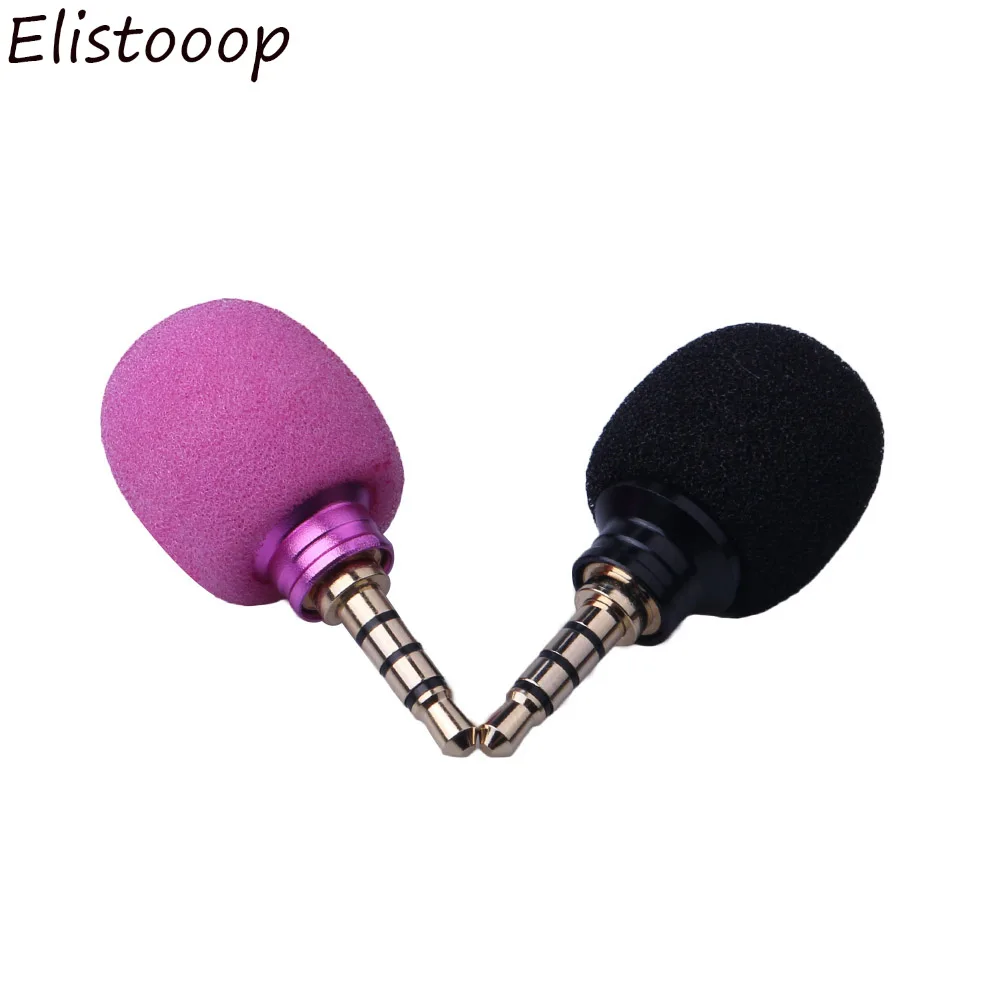 

Elistooop Microphone 3.5mm Jack Plug Mobile Phone Mic mikrofon microfono Omni-Directional Recorder Mobile Phone Microphone