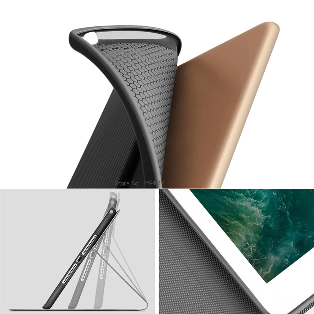 Чехол для iPad 2017 5th 2018 6th 9 7 дюйма Air 2 1 мягкий силиконовый чехол с функцией