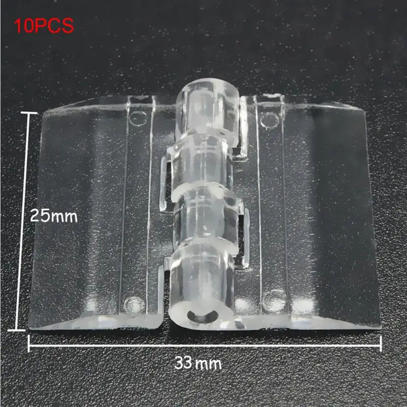 10 шт. долговечный прозрачный акриловый пластиковый складывающиеся петли Петля из плексигласа для хранения коробка ссылка витрина мебель 4 размера на выбор