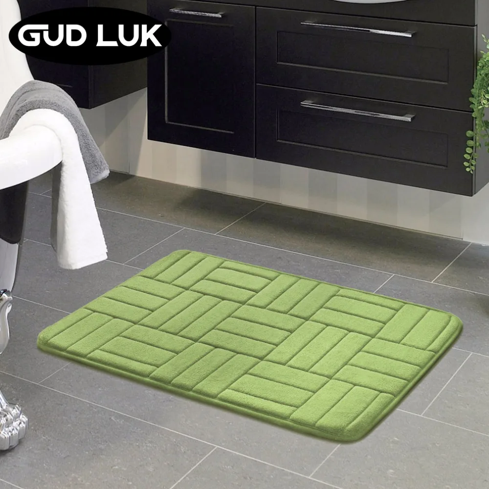 Good Buy High Quality 40x60cm Square Brick Pattern Bedroom Mat Non
