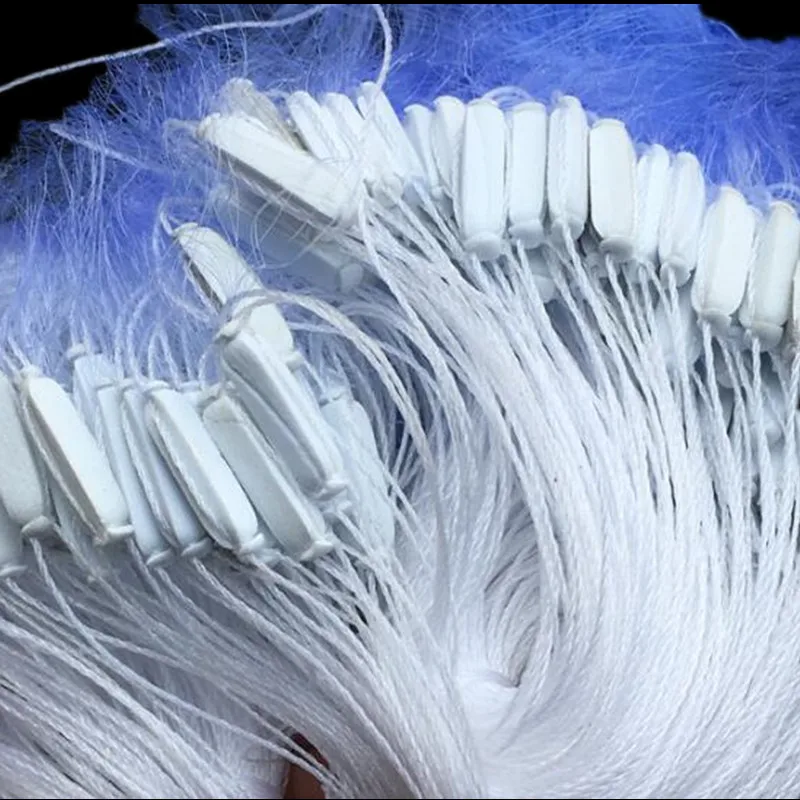 soft bule line H1.5m*L55M 3 layer 20mm-5mm mesh sink net gill net sticky fishing net china pesca fishing network fishing tool
