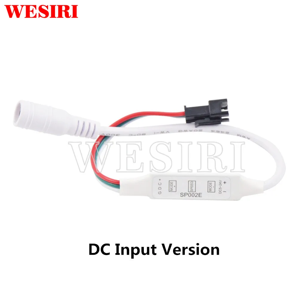 DC5-24V SP002E 3key светодиодный мини контроллер для WS2811 WS2812B UCS1903 SK6812 Светодиодная лента огни