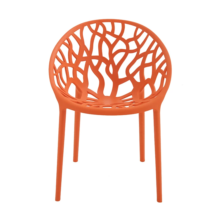 Comfortable restaurant outdoor garden chair stackable plastic
