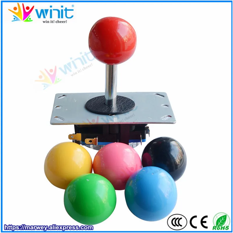 

Marwey arcade fighting game joystick lever DIY arcade fighting stick game machine parts built-in microswitch plastic handle