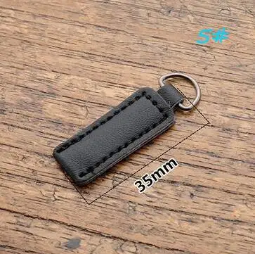 NO5 DIY сумка аксессуар прямоугольник, капель воды черный/кофе/коричневый кожаный молния съемник S0237L 12 шт - Цвет: NO5