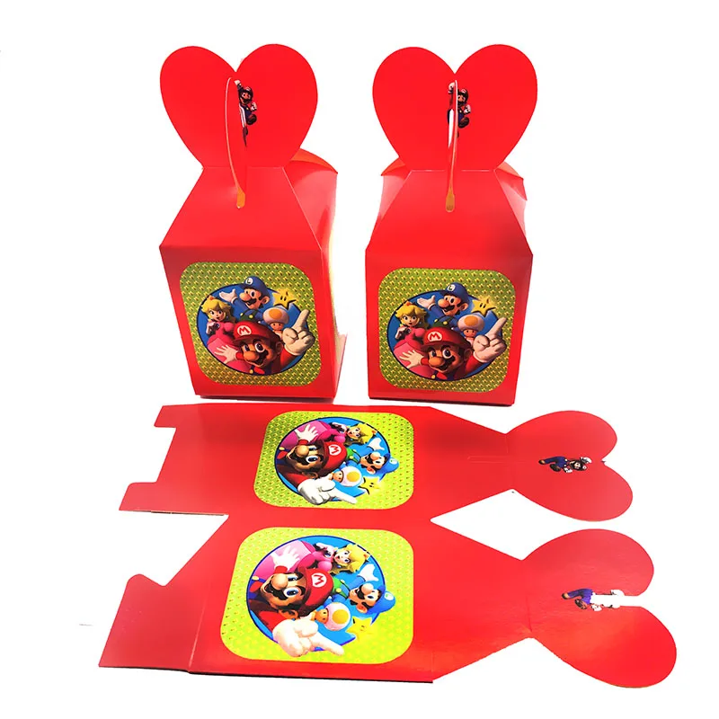 

12pcs/lot Super Mario theme candy boxes Mario theme birthday party decoration Mario theme gift boxes Mario Bros candy boxes