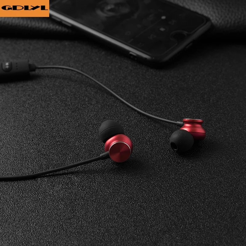 GDLYL Magnet Wireless Bluetooth Earphone Sport V4 1 Bluetooth Headset Headphone With Microphone Stereo Earbuds For phone calls