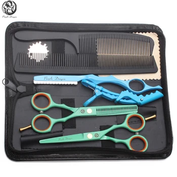 

Suit Z1104 5.5" 16cm JP Purple Dragon Hairdresser's Scissors Cutting Shears Thinning Scissors Professional Hair Scissors Add Bag