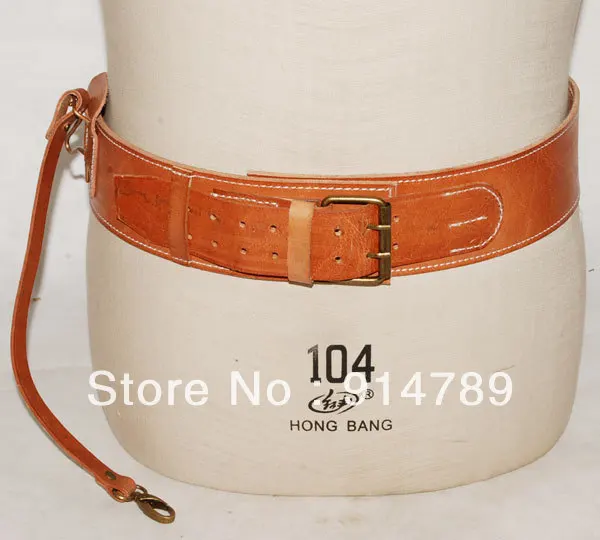 

WWII JAPANESE INFANTRY OFFICER LEATHER BELT WITH SWORD CHAIN IN SIZES-32136