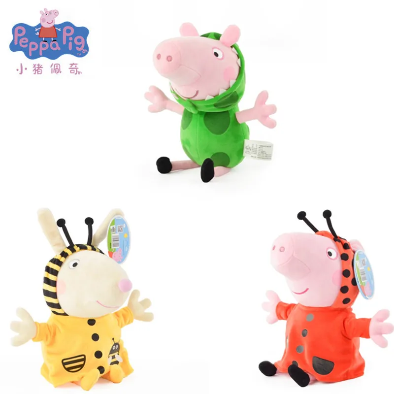 

Genuine Peppa Pig toys Cute Cartoon suzy Bee Peppa Ladybug Georeg Dinosaur family cute Doll Baby Toy Animals Toy Christmas gifts