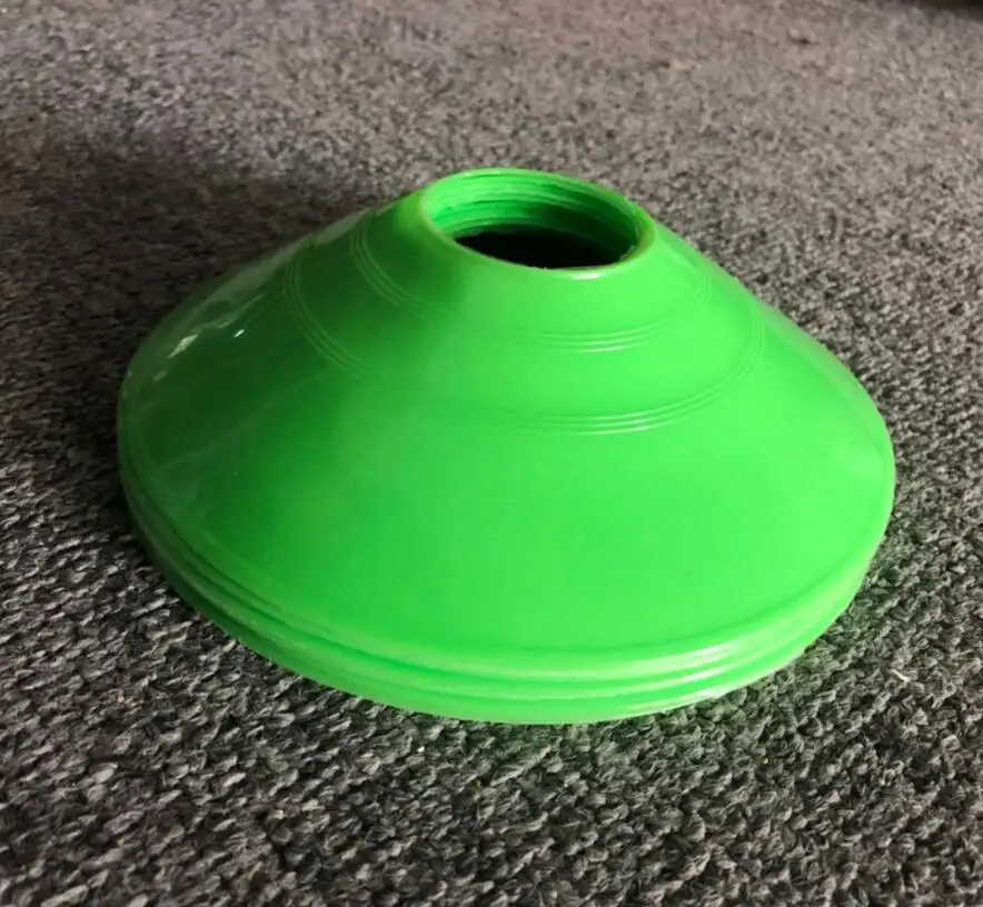 green 20 шт. дисковый конус поперечная дорожка космический маркер Inline Skating Cross speed обучение для видов спорта на окрытом воздухе, футбола Футбол Регби скорость тренировки - Цвет: green