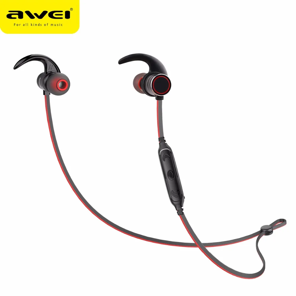 AWEI AK9 Беспроводные Спортивные Наушники Bluetooth Наушники Магнитные IPX4 Водостойкая Гарнитура Для IPhone Для Смартфонов Huawei