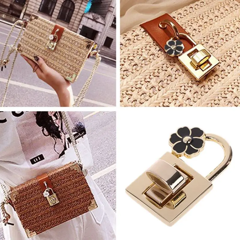 

Twist Locks for DIY Handbag New Metal Clasp Purse Hardware Turn Lock Craft Bag