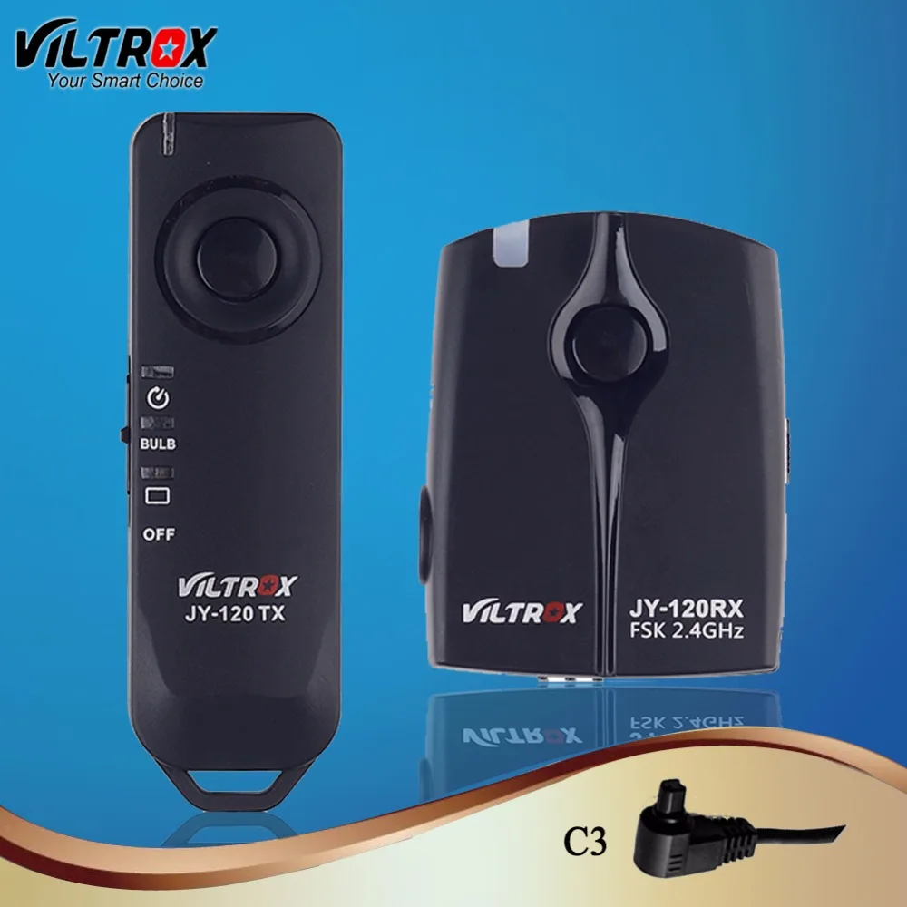 Viltrox JY120-C3 2,4 ГГц камера беспроводной пульт дистанционного управления спуска затвора для Canon EOS-1D X II 7D II 6D 5D2 IV 50DS 40D 30D