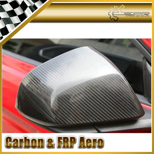 Car-styling For Ford 2015 Mustang Carbon Fiber Side Mirror Cover Without Lamp (Stick On Type)