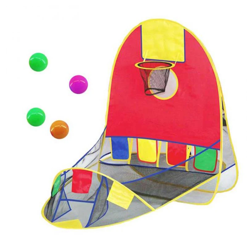 Рождественский подарок складные детские игрушки баскетбольные корзины палатка океан мяч бассейн открытый в помещении спортивные детские игрушки для детей TSLM1