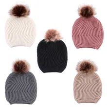 Детская шапка для новорожденных; одежда для маленьких девочек и мальчиков; милые зимние детские шапки для новорожденных; вязаная шерстяная шапка