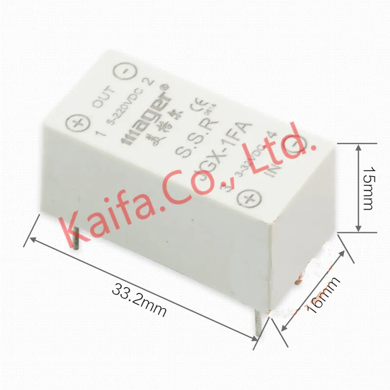 

Mager mini 2pc/lots 1A Mager PCB SSR DIP DC-DC solid state relay DC to DC JGX-1FA 1A 3-32VDC