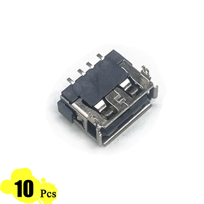 10Pcs Lot Type A 10 13 Female USB 4 Pin Plug Socket Jack Connector Plug Socket