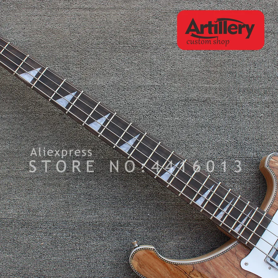 Arligery Заводская изготовленная на заказ Высококачественная 4 струны рикенбэк бас гитара spalted клен Топ музыкальный instument магазин