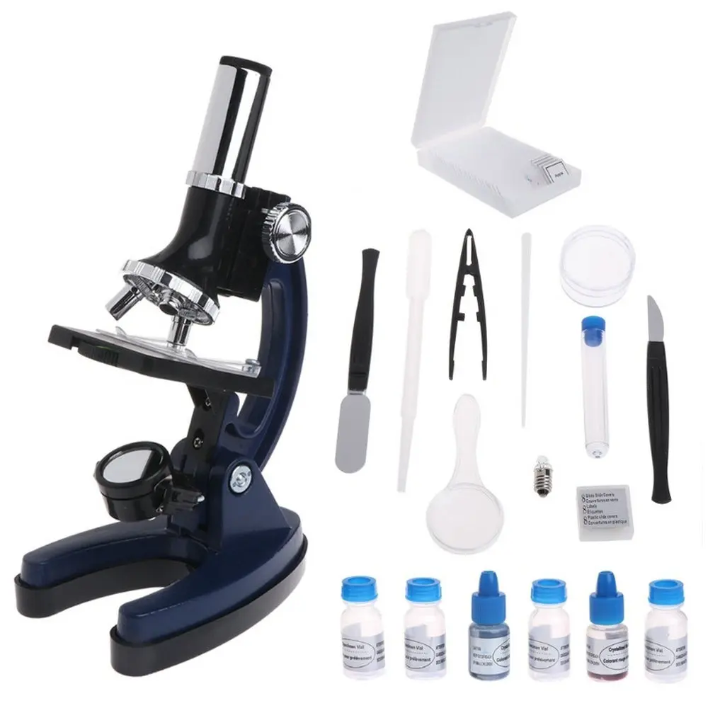 

Birthday Gift 100x 600x 1200x Educational Illuminated LED Student Toy Children Biological Microscope for Kids to Learn Science