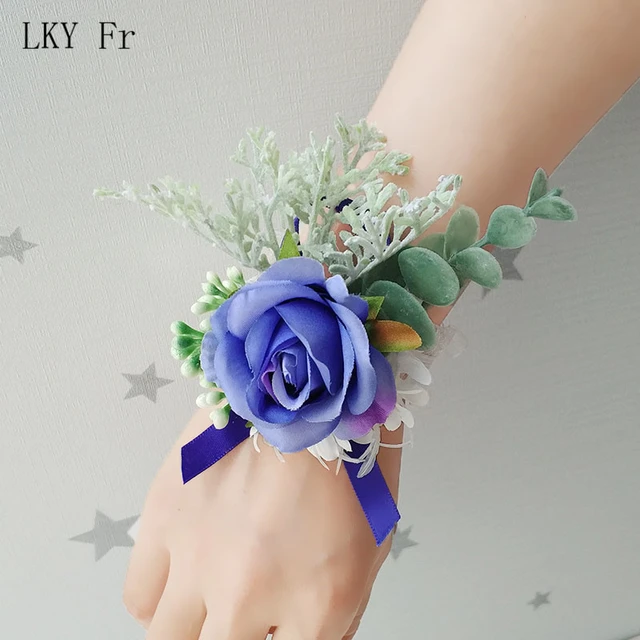 New Wedding Boutonnieres Wrist Corsage Flowers wedding corsages for Men  Witness Marriage Accesssories