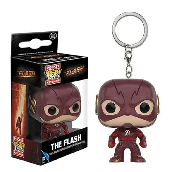 

Pocket Pop Keychain Official DC Comics The Flash Q Model Bobble Head Collectible Action Figure Toys For Children Christmas Gift