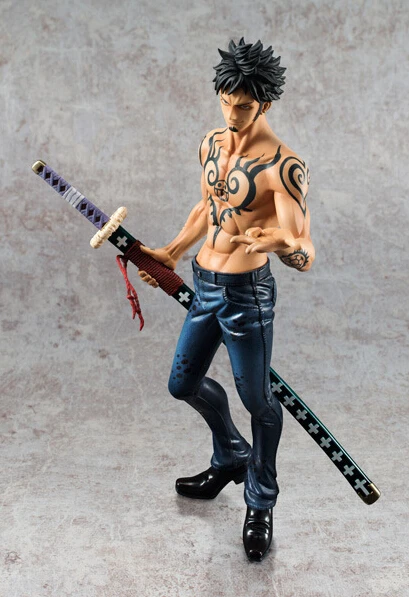 Animation Art Characters Japanese Anime Trafalgar Law One Piece Action Figures Anime Pvc Brinquedos Collection 24cm