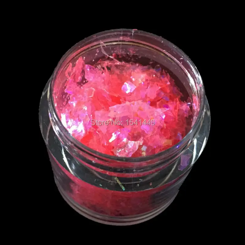 Необычные 10 г/бутылка дизайн ногтей Акриловые блестки блестящая смесь льда майлар глубокая розовая ракушка блестящая бумага подканализации SG-10