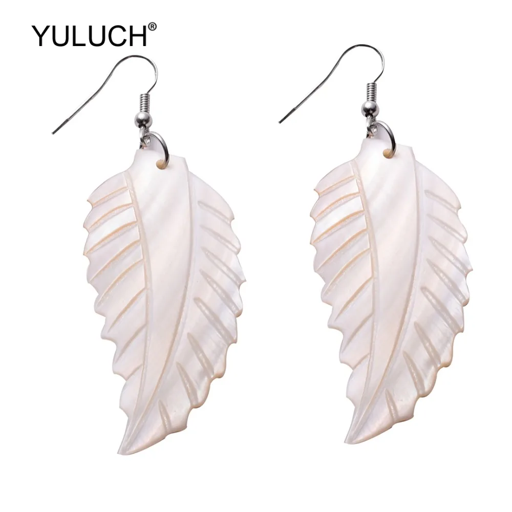 

YULUCH Summer Beach Natural Sea Shell Cold Drop Statement Earrings 2019 Fashion Pendant Hanging Earrings For Women Lady Party