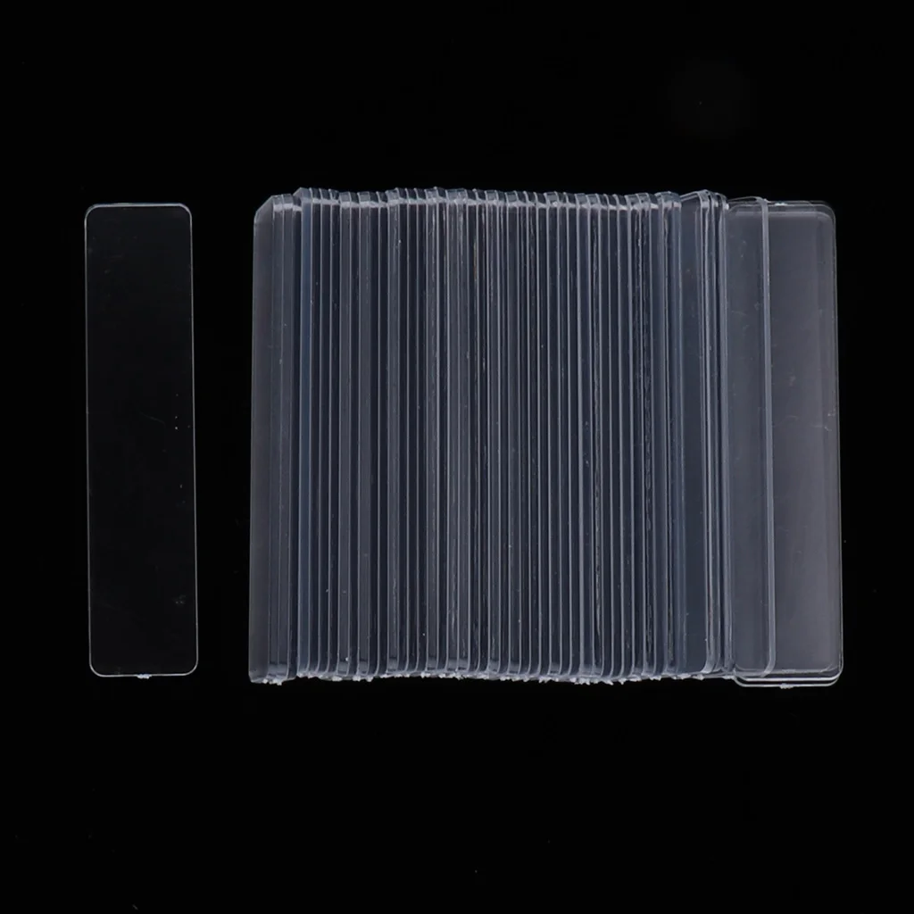 100x Acrylic Nail Art Tips Display Stand Rack False Nail Show Panel Nail Art Desktop Storage Holder Salon Manicure Tool,Clear