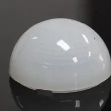 AL-48.8 высококачественный светодиодный абажур, покрытие из поликарбоната, диаметр: 48,8 мм, молочный цвет, поверхность из бисера