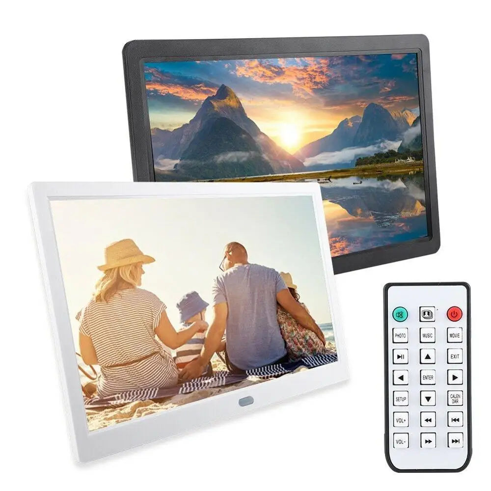US $64.08 15 HD 15inch TFTLCD 1280800 Digital Photo Frame Picture Album Clock MP3 MP4 Movie AD Player with Remote Desktop
