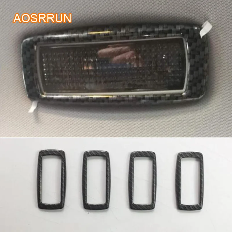 AOSRRUN карбоновый узор ABS гальванизированная матовая задняя лампа для чтения