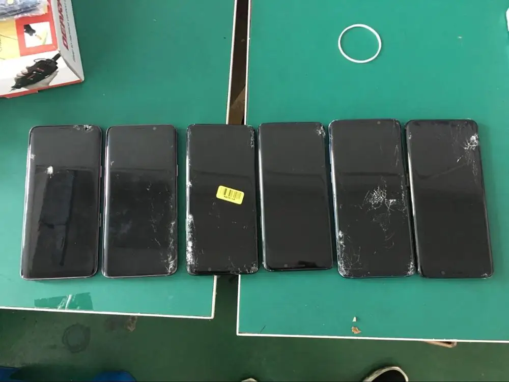 5 шт. дефектный ЖК экран с рамкой сборно для Samsung Galaxy S8 S9 S10 S20 plus Note 8 9 стеклянная
