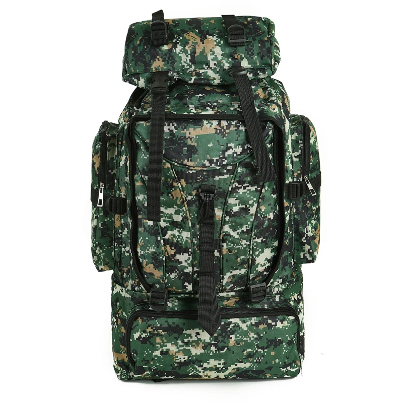 70L большой емкости для мужчин и женщин 3P военный тактический рюкзак Кемпинг Туризм Рыбалка Охота туристический рюкзак камуфляж Открытый Molle Сумка - Цвет: Digital camouflage