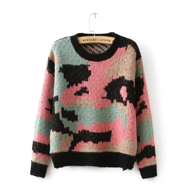 Women Winter Pullover and Sweaters O Neck Twisted Women Sweater Pull Femme Sweter Mujer Short Femninino 2019 New Winter Sweater