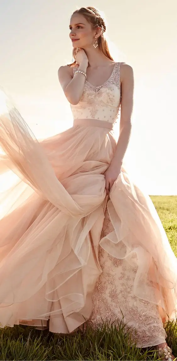 Blush Pink Lace Dress