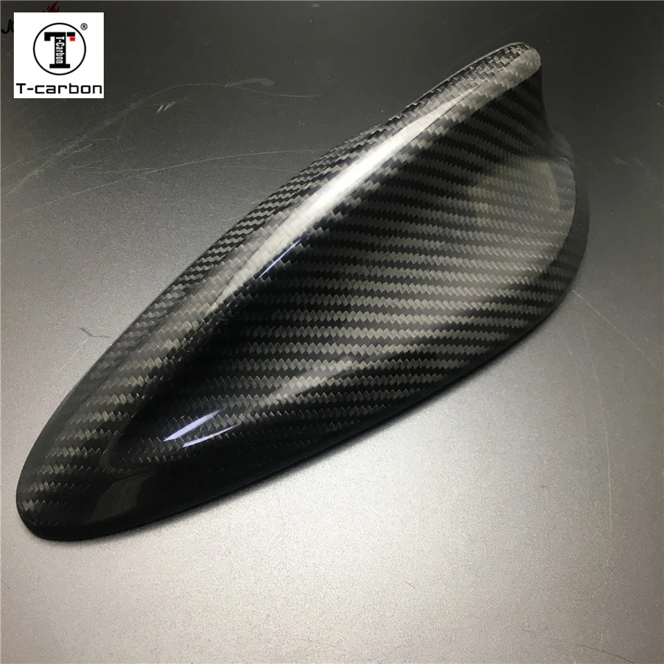 Carbon Fiber Antenna Aerials Cover Roof Shark Fin Trim For