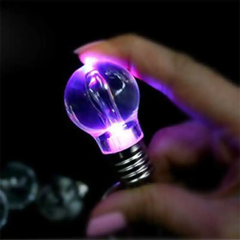 

Quadruple 1Pc LED Colorful Flash Lights Mini Bulb Torch Keyring Xmas Cute Bag Car Pendant Keychain Novelty Lighting Lamp Jewelry