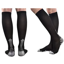 2 пары, мужские и женские Компрессионные носки с градуированным распределением, спортивные длинные чулки для быстрого восстановления, бега, фитнеса, езды на велосипеде