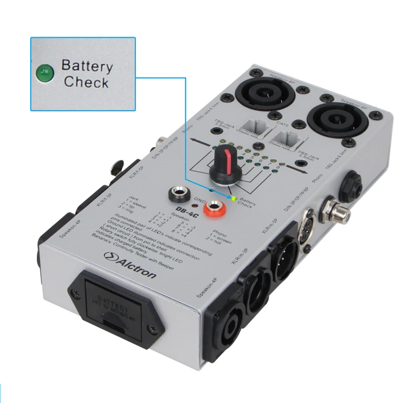 Alctron DB-4C профессиональный кабель тест ers аудио сетевой кабель детектор Тест er тестовый инструмент